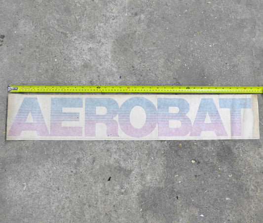 Aerobat Exterior Name Plate - Black/Red (N/S)
