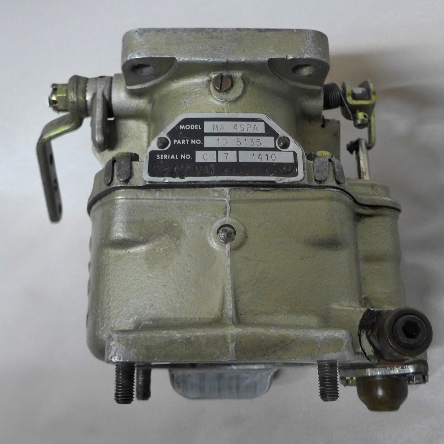 MA 4SPA Carburetor - Sold For Core Use S/N: CK71410 (A/R)