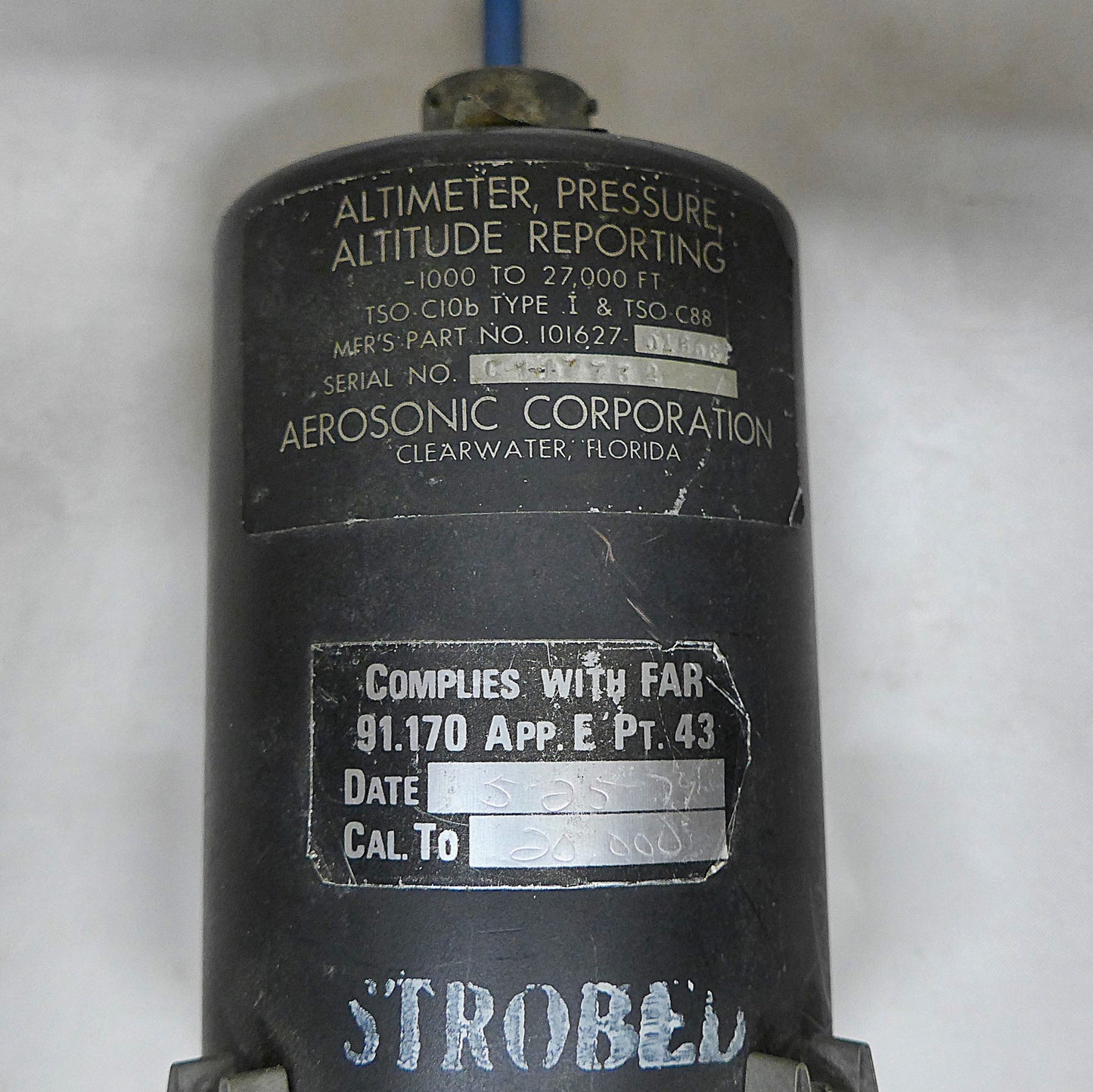 Altimeter, Pressure, Altitude Reporting Gauge (A/R)