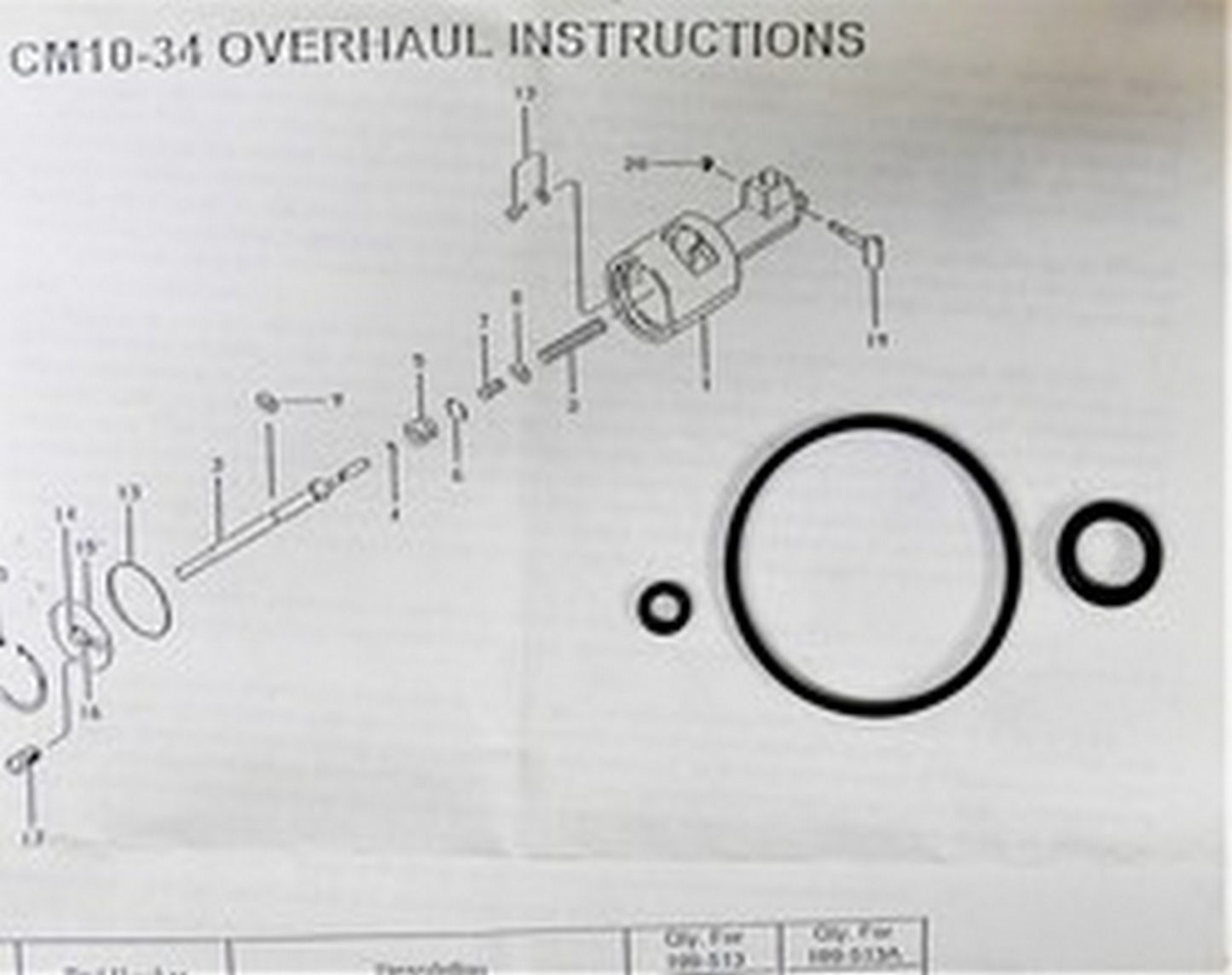 Seal Repair Kit - Cleveland (N/S)