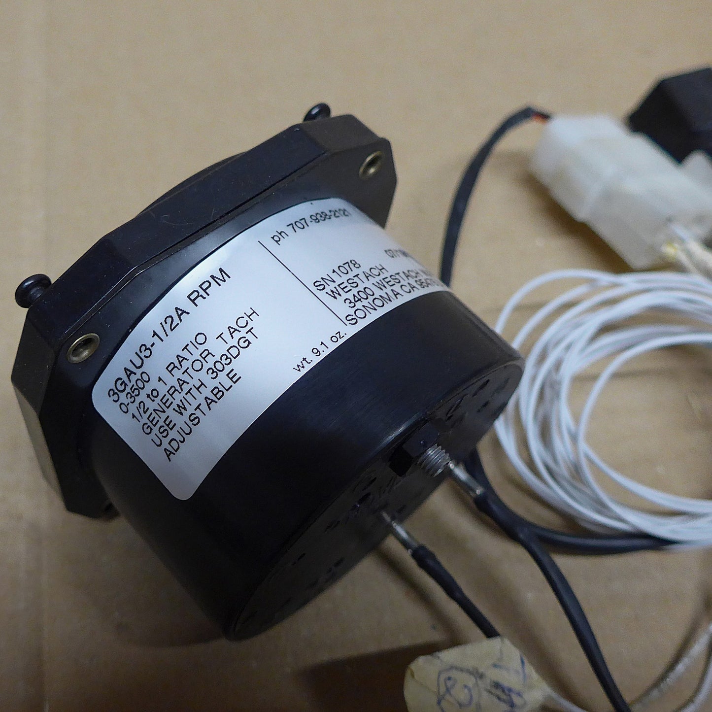 Westach 1/2 To 1 Ratio Generator Tachometer - 3 1/8" (A/R)