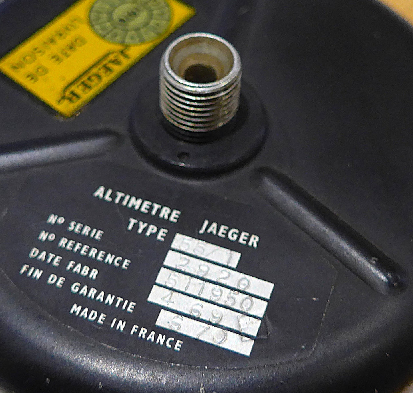 Jaeger Type 55/1 Altimeter - 3 1/8" (A/R)