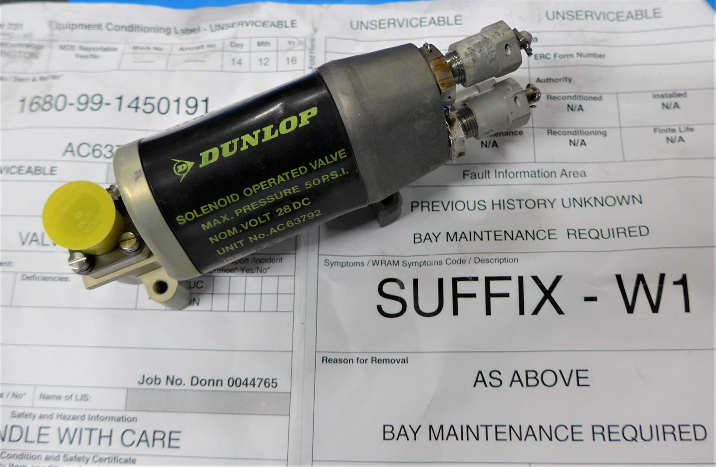 Solenoid Operated Valve - Wiper Winds (N/S)