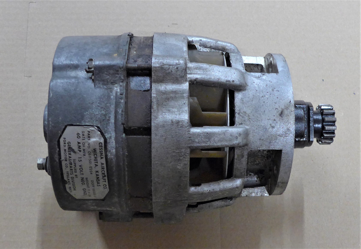 Alternator - 60Amp 15V - Neg. Gnd. (A/R)