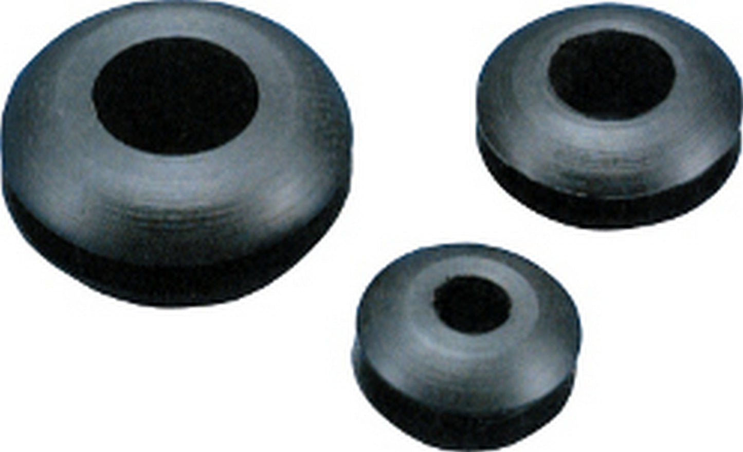 Grommet - 4mm Pass Through - 6.4mm Hole - Black