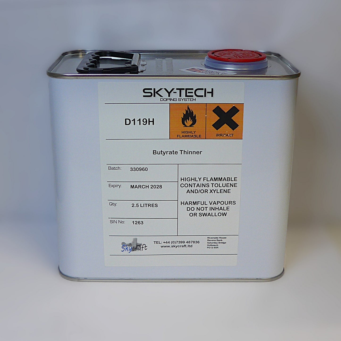 Butyrate Thinner (2.5Lt = 2.64 US Quart)
