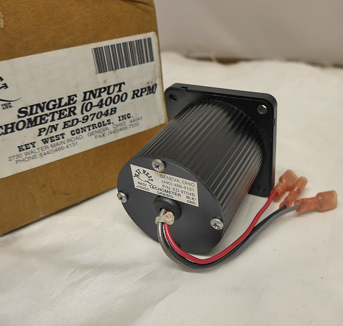 Tachometer 0-4000 RPM - Single Input - 2" (N/S)