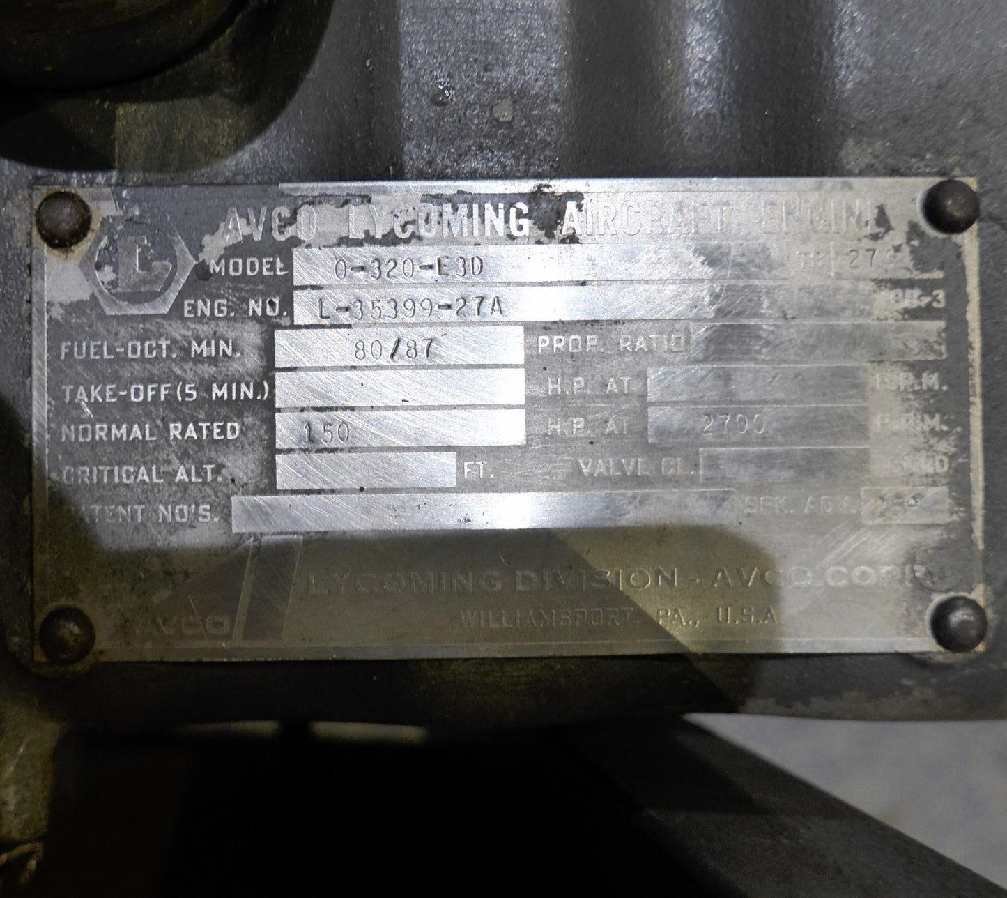 Sump Assy O-320 (A/R)