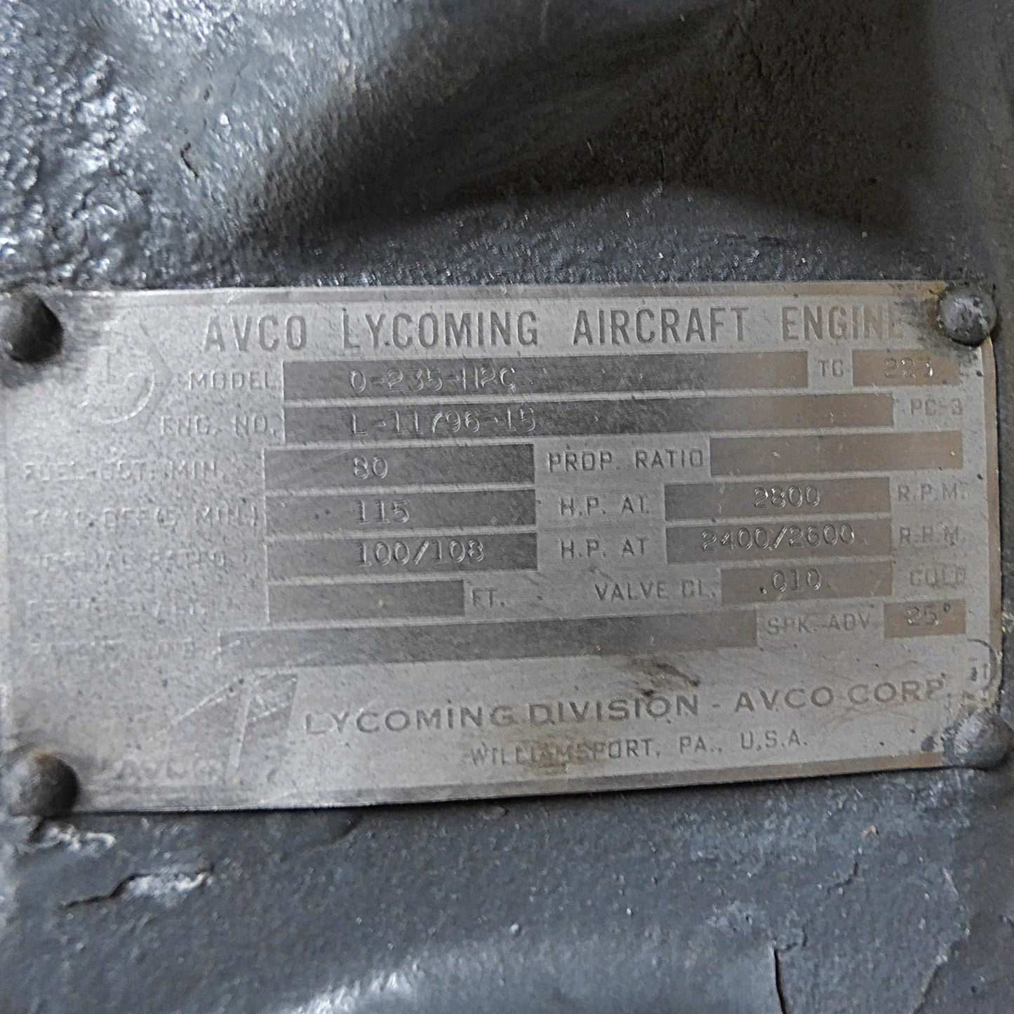 Crankcase Assembly - Lycoming O-235-H2C (A/R)