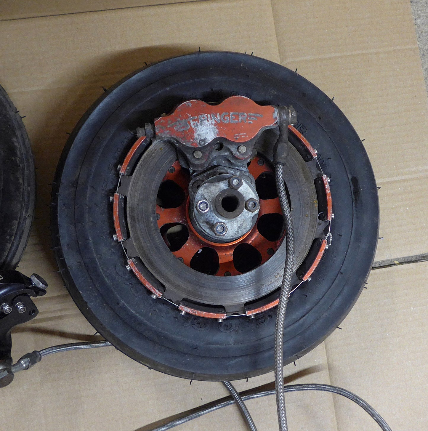 Beringer 5" Main Wheels, Axles & Brake Assembly (A/R)