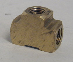 1/8" Brass T Fitting