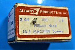 Fillister Screw (PKT 100)