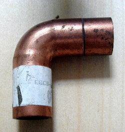 90 Copper Fitting 1" Dia