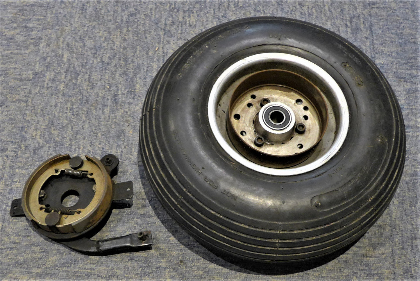 Rans 6" Wheel & Drum Brake Assembly (A/R)
