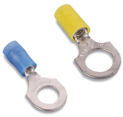 Ring Terminal 1/4 - Crimp - Yellow - 10-12