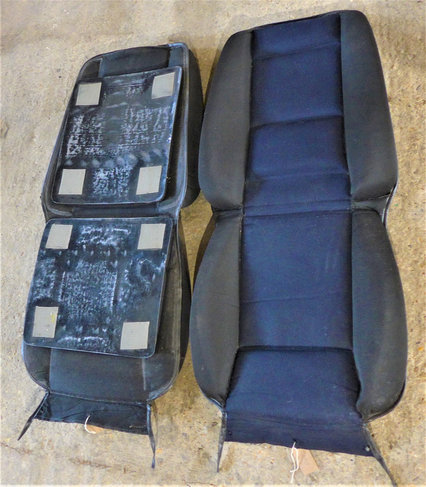 Cloth Seat Cushions - Pair - C/W Backing Pads (A/R)