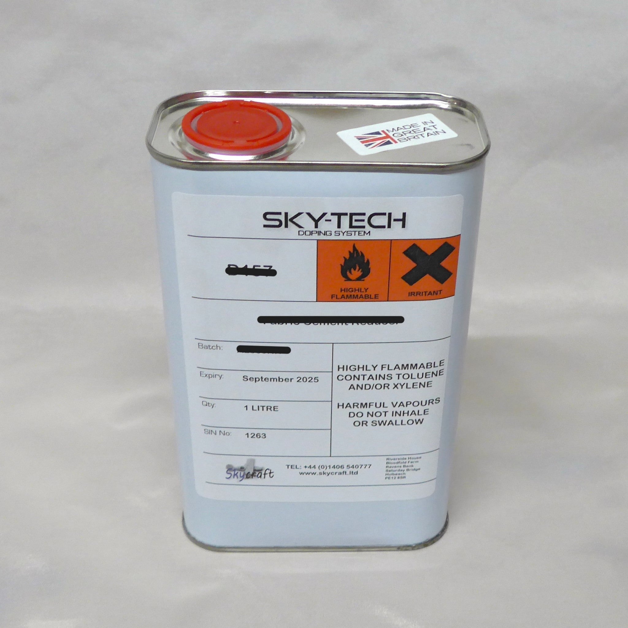 Thinners - Epoxy & Thinners - Sky-Tech Dopes & Solvents – Skycraft Limited