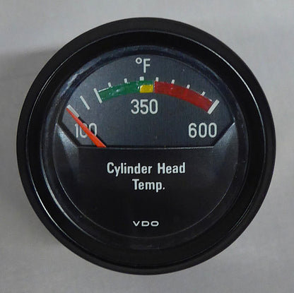 CHT Gauge - Lighted - 52mm - VDO - 100-600 Fahrenheit (A/R)