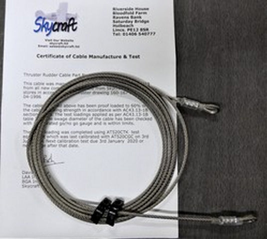 Rudder Cable (16' 9 5/8") T300/ST300 S/N 508+ NEW