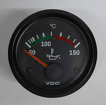 VDO Oil Temp Gauge - Lighted - 52mm (A/R)