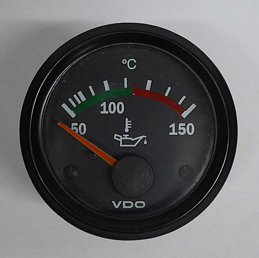 VDO Oil Temp Gauge - Lighted - 52mm (A/R)