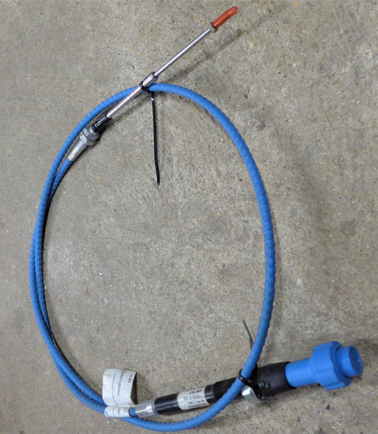 Vernier Turn/Push Pull Control Cable 75" -  Blue Knob (N/S)