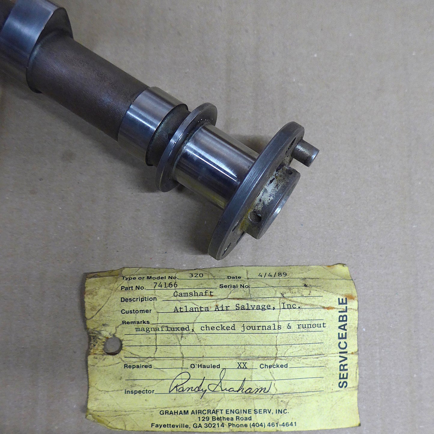 Camshaft Assy - O-320/O-360 (A/R)