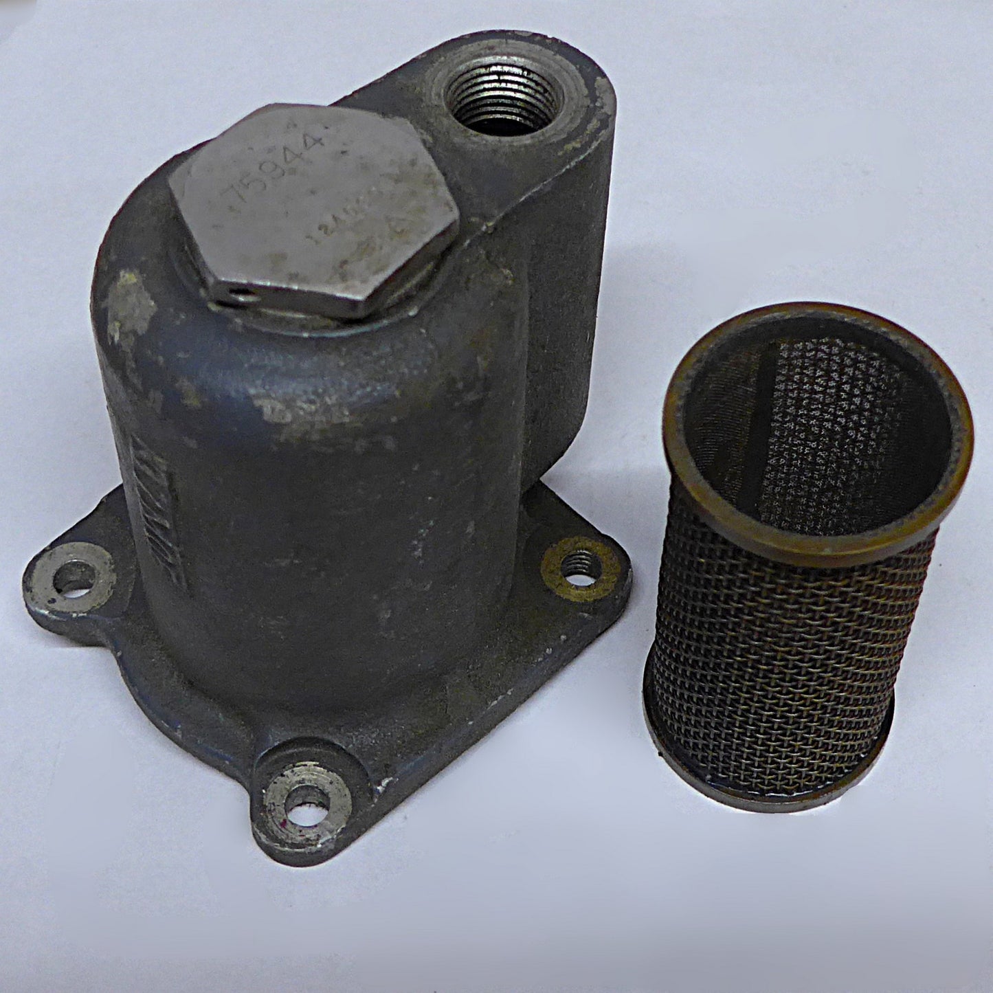 Temp Control Oil Cooler Bypass Valve, Housing & Screen Assy (A/R)