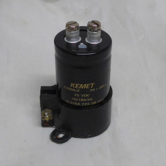 KEMET Capacitor 22000uF 25VDC & Plastic Holder (A/R)