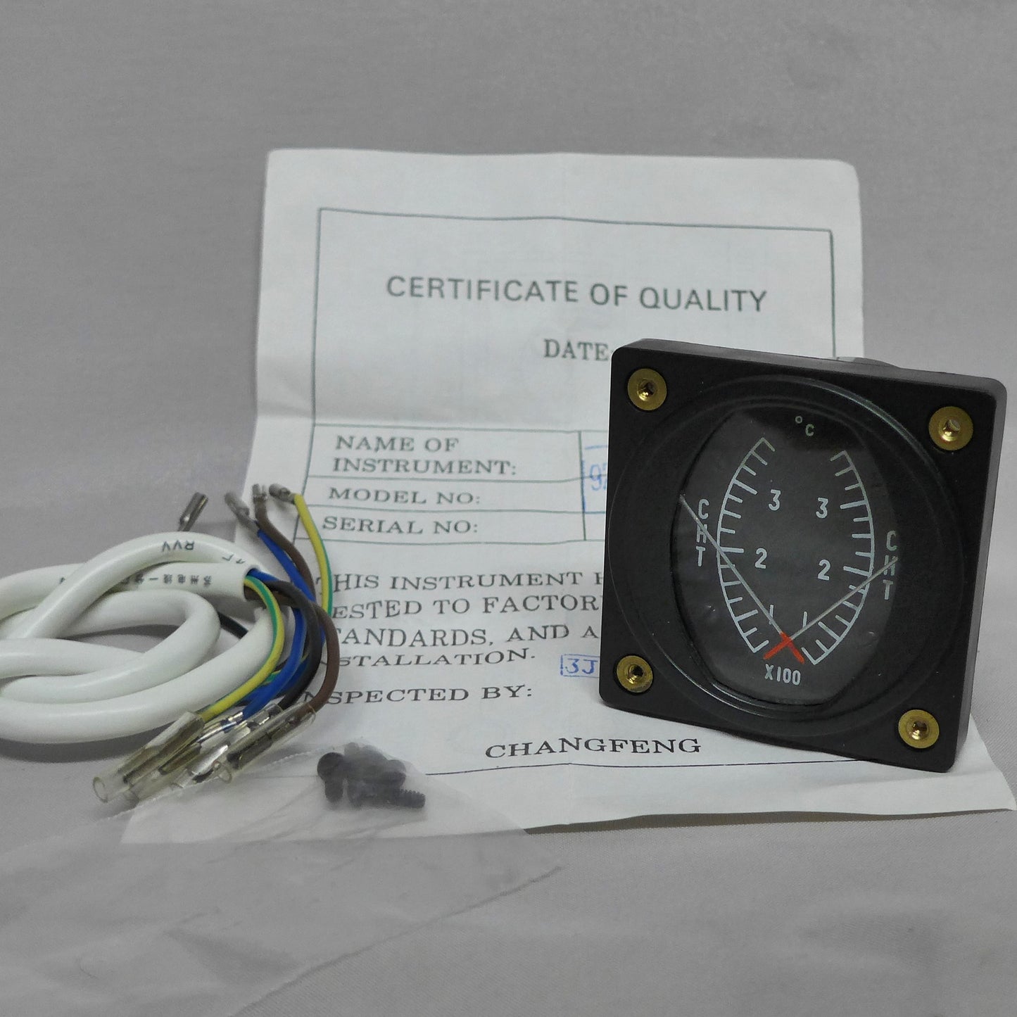 Dual CHT Gauge 2 1/4" - 50-375 C - New