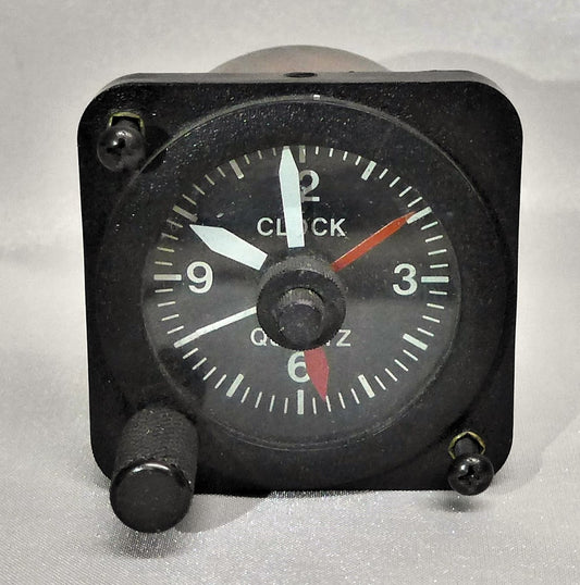 Quartz Electric Aircraft Clock - 12V - 2 1/4" (57mm) (A/R)