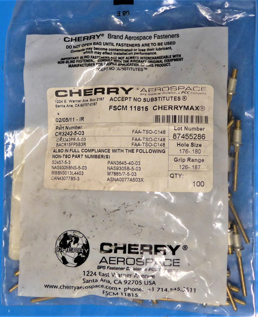 Cherry Rivet (PKT100)