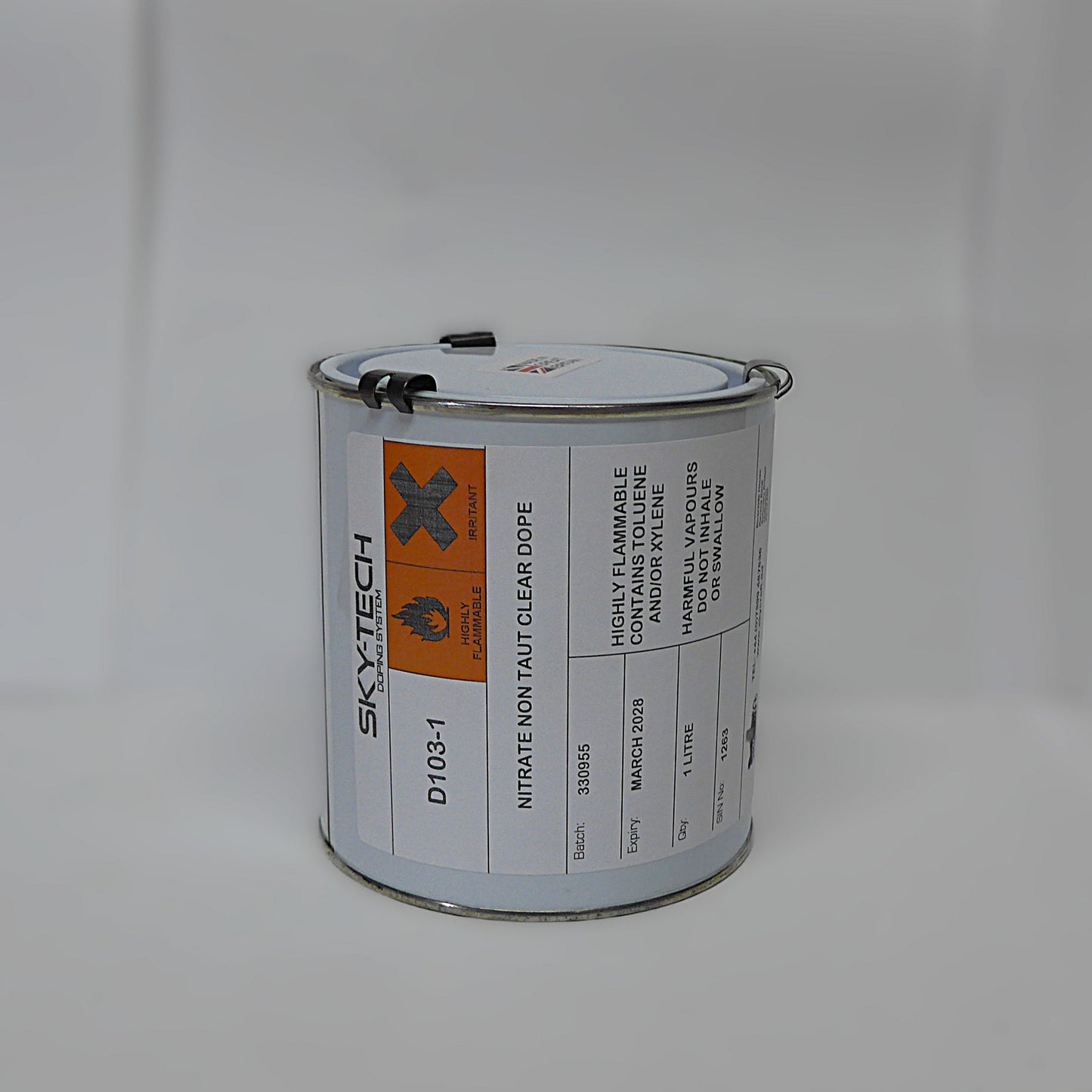 Nitrate Non Taut Clear Dope (1Lt = 1.06 US Quart)