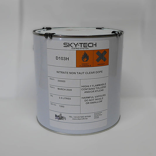 Nitrate Non Taut Clear Dope (2.5Lt = 2.64 US Quart)