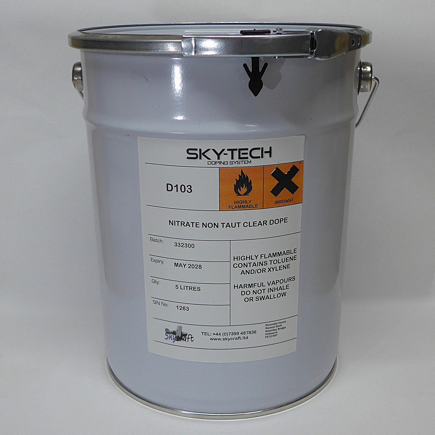 Nitrate Non Taut Clear Dope (5Lt = 1.32 US Gallon)