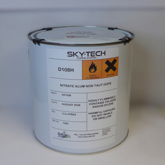 Nitrate Non Taut Aluminium Dope (2.5Lt = 2.64 US Quart)