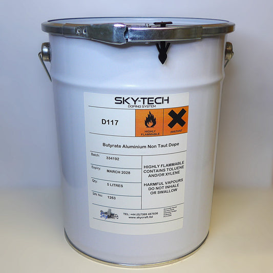 Butyrate Non Taut Aluminium Dope (5Lt = 1.32 US Gallon)
