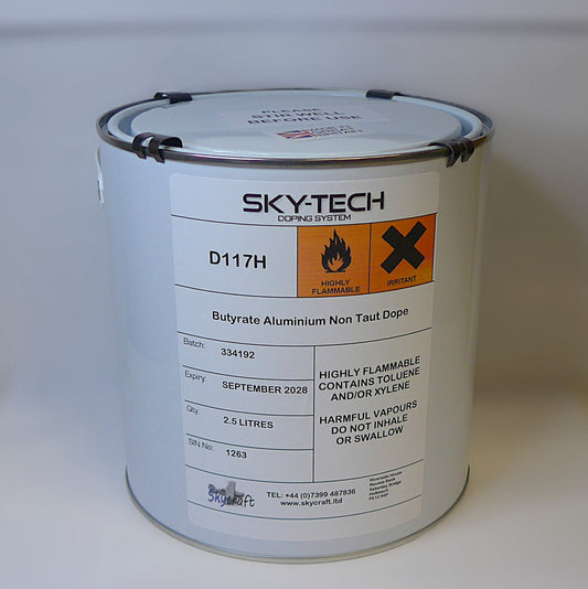 Butyrate Aluminium Dope (2.5Lt = 2.64 US Quart)