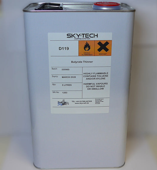 Butyrate Thinner (5Lt = 1.32 US Gallon)