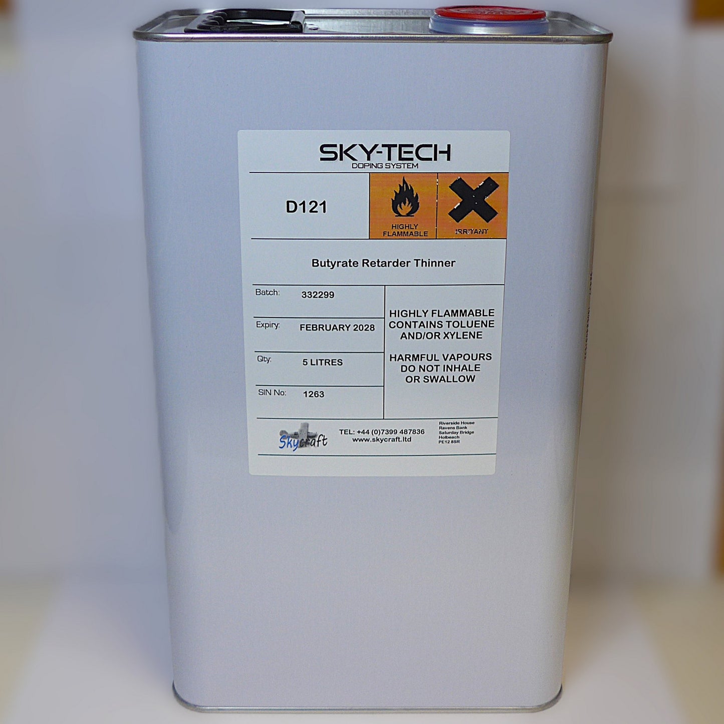 Butyrate Retarder Thinner (5Lt = 1.32 US Gallon)