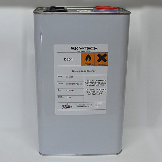 Nitrate Dope Thinner (5Lt = 1.32 US Gallon)