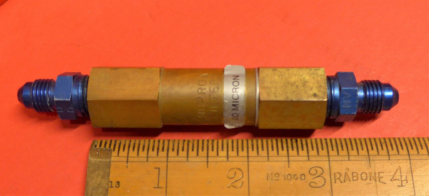 Nupro 60 Micron Brass Pneumatic Filter (A/R)