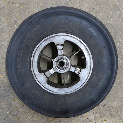 6" Hegar Nosewheel Rim/Hub/4.00-6 Tyre Assembly (A/R)