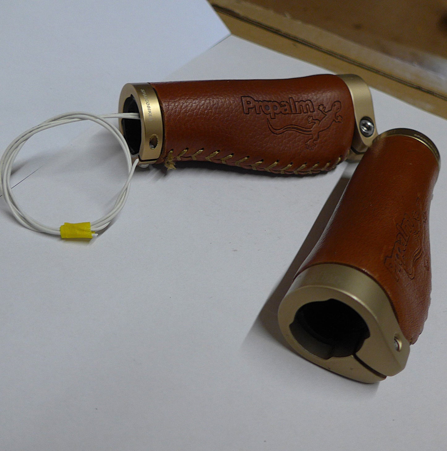 Propalm Ergo Leather Grips Pair With 1 x PTT Switch (A/R)