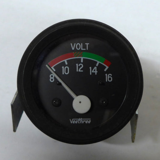Veethree Voltmeter 8-16V - 52mm (A/R)