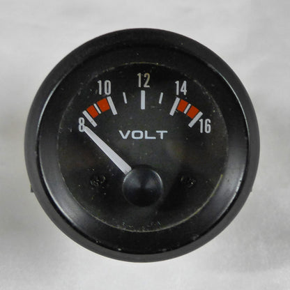 Voltmeter - 12V - Lighted - 52mm (A/R)