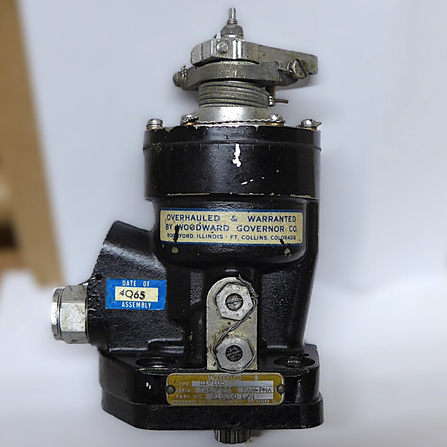 Woodward P/N 210290L/N Model 210102 Core Only (A/R)