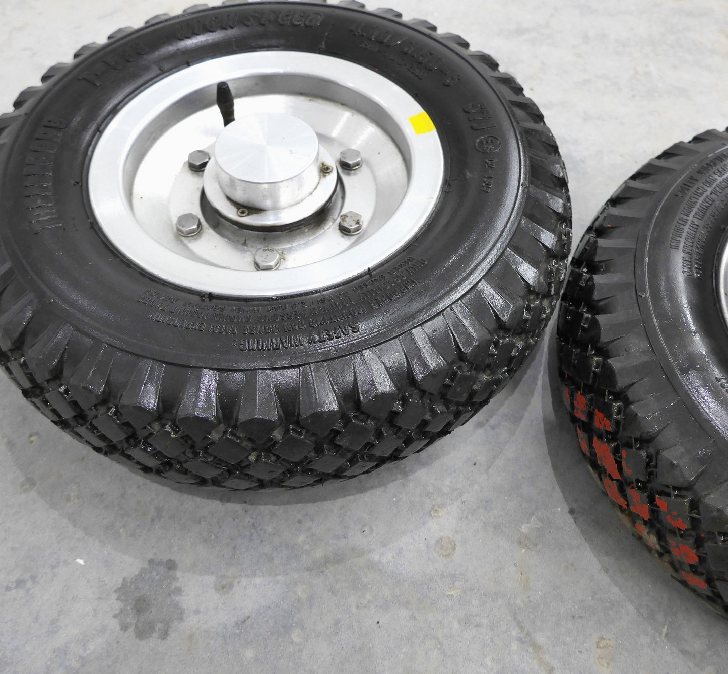 6" Main Wheel, Tyre & Cleveland Brake 11-77 - Set (A/R)