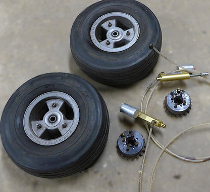 6.00-6 Main Wheels, Hydraulic Brakes Kit & Tyres - Pair (A/R)
