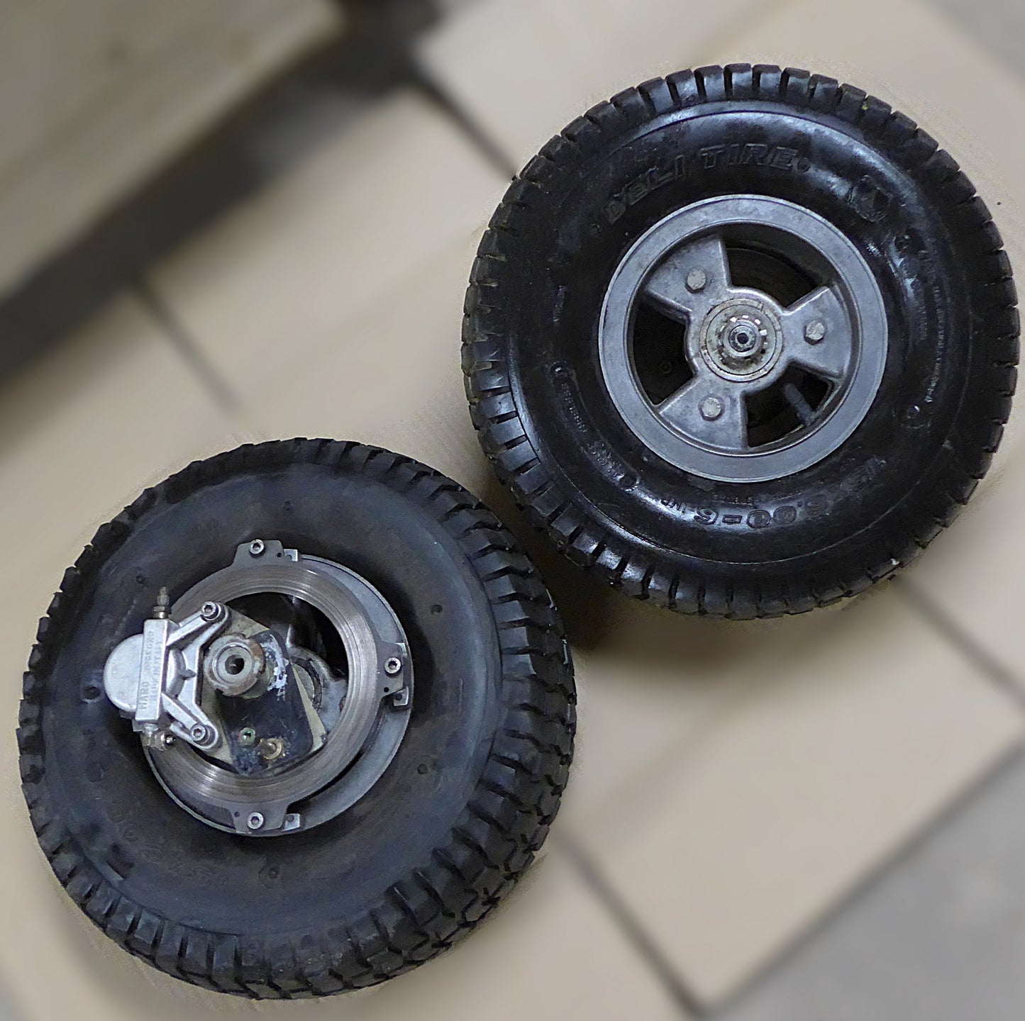 6.00-6 Main Wheels, Marc Ingegno Brakes & Tyres Assy - Pair (A/R)